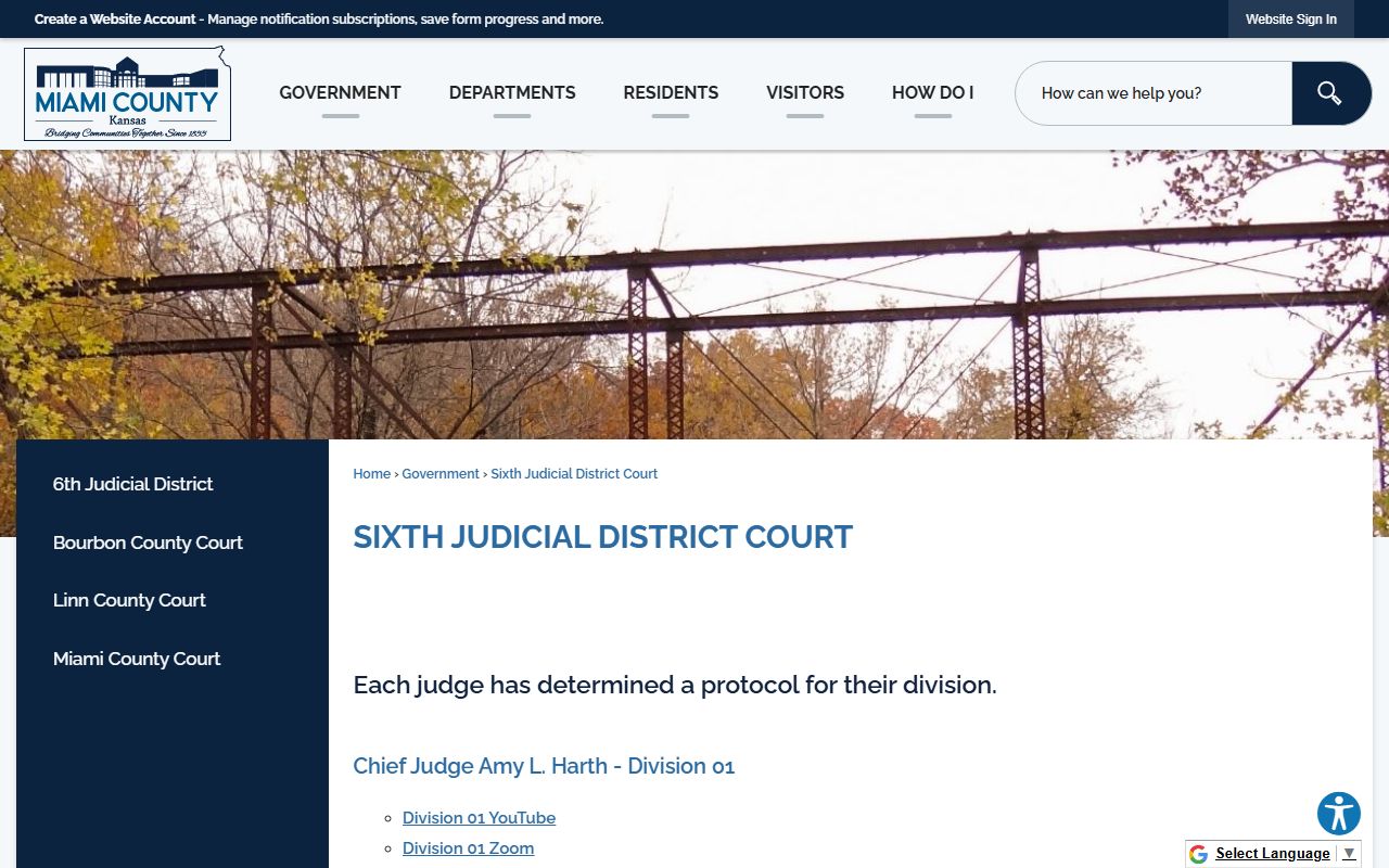 Miami County court records after arrest district court page